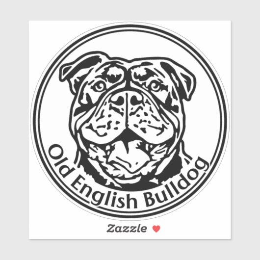 Autoaufkleber Old english Bulldog OEB Sticker (Vel)