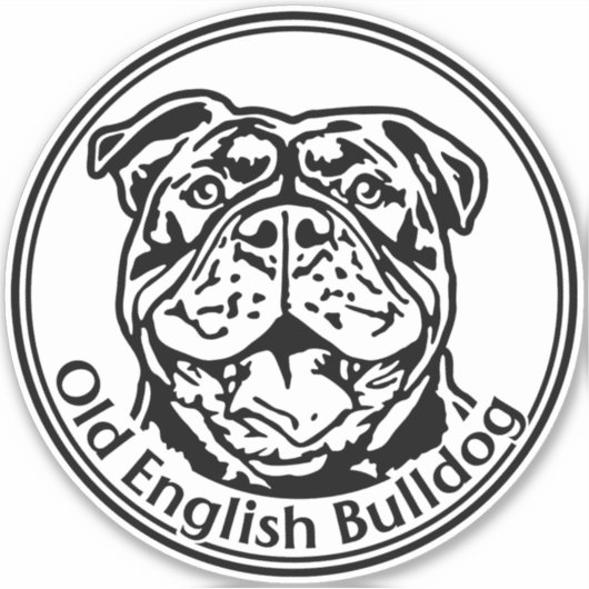Autoaufkleber Old english Bulldog OEB Sticker (Voorkant)