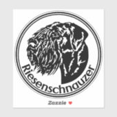 Autoaufkleber Riesenschnauzer Sticker (Vel)