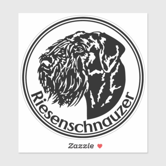 Autoaufkleber Riesenschnauzer Sticker (Vel)