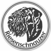 Autoaufkleber Riesenschnauzer Sticker (Voorkant)