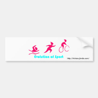 Autoaufkleber Triathlon Bumpersticker