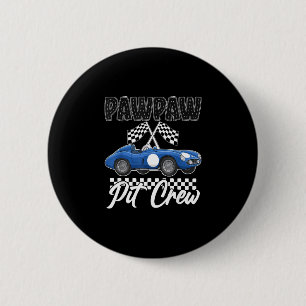 Autobaan verjaardagsfeestje racing familie pawpaw  ronde button 5,7 cm