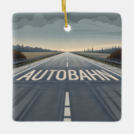 Autobahn Infinite Road Perspective Art Keramisch Ornament