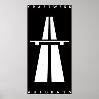 Autobahn Kraftwerk Geïnspireerd Poster