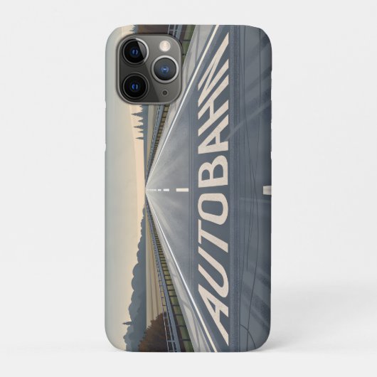 Autobahn Oneindig Weg Perspectief Kunst Case-Mate iPhone Case (Achterkant)