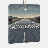 Autobahn Oneindig Weg Perspectief Kunst Keramisch Ornament (Rechts)