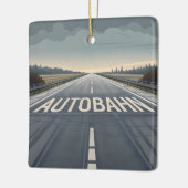Autobahn Oneindig Weg Perspectief Kunst Keramisch Ornament (Links)
