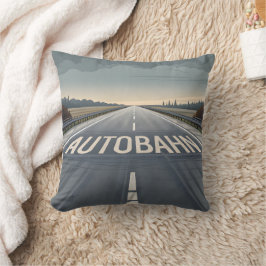 Autobahn Oneindig Weg Perspectief Kunst Kussen