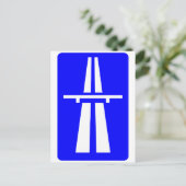 Autobahn Sign Briefkaart (Staand voorkant)