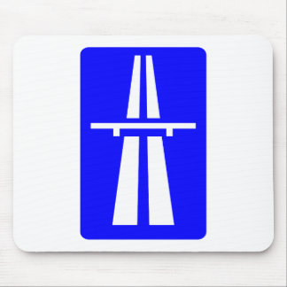 Autobahn Sign Muismat