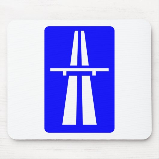 Autobahn Sign Muismat (Voorkant)