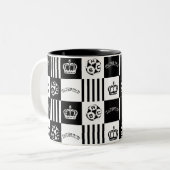 Autobahn Soccer Logo Pattern Coffee Mok (Voorkant links)