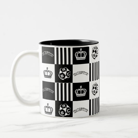 Autobahn Soccer Logo Pattern Coffee Mok (Links)