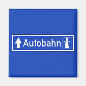 Autobahn, verkeersbord, Duitsland Magneet (Voorkant)