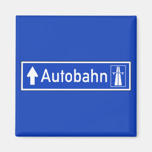 Autobahn, verkeersbord, Duitsland Magneet