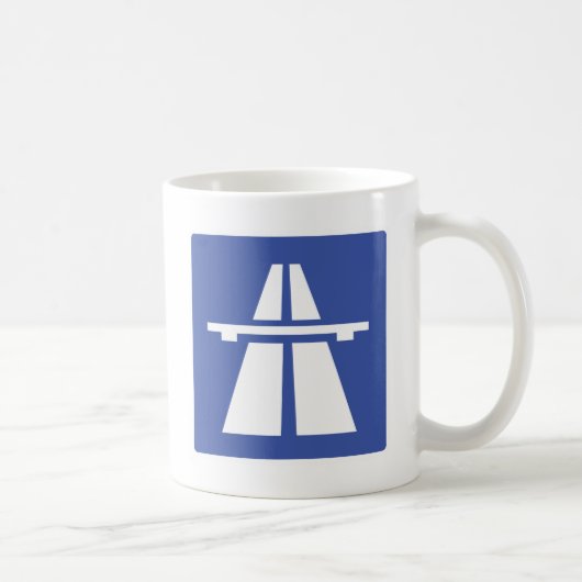 Autobahnschild Koffiemok (Rechts)