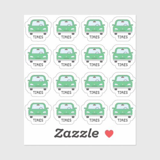 Autoband Onderhoud Banden Herinnering Bujo Planner Sticker (Vel)
