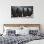 autobanden canvas afdruk (Insitu (Slaapkamer))