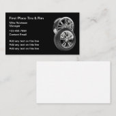 Autobanden en velgen visitekaartje (Voorkant / Achterkant)