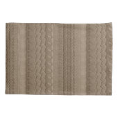 Autobanden op het strand Golden Brown Kussensloop (Achterkant)