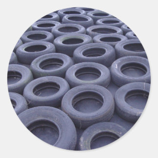 Autobanden Ronde Sticker