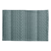 Autobandsporen op Blauwgroen blauw strand Kussensloop (Achterkant)