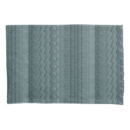 Autobandsporen op Blauwgroen blauw strand Kussensloop