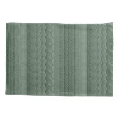 Autobandsporen op Blauwgroen groen strand Kussensloop (Achterkant)