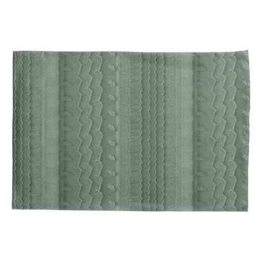 Autobandsporen op Blauwgroen groen strand Kussensloop (Achterkant)