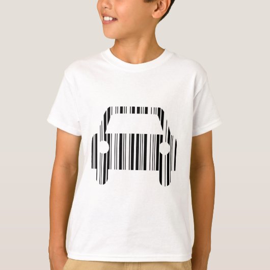 AUTOBARCODE Auto Barcode Patroon Ontwerp T-shirt (Voorkant)