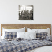 Autobedrijf, 1926. Oude foto Canvas Afdruk (Insitu (Slaapkamer))