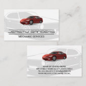 Autobedrijf | Auto | Visitekaartje monteur (Voorkant / Achterkant)