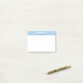 Autobedrijf blauw post-it® notes (Op bureau)