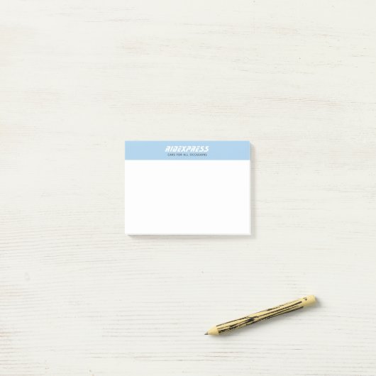Autobedrijf blauw post-it® notes (Op bureau)