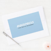 Autobedrijf, Blauw Rechthoekige Sticker (Envelop)