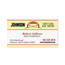 Autobedrijf, Tweedehands Auto Lot Visitekaartje
