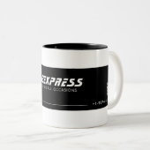 autobedrijf tweekleurige koffiemok (Voorkant rechts)