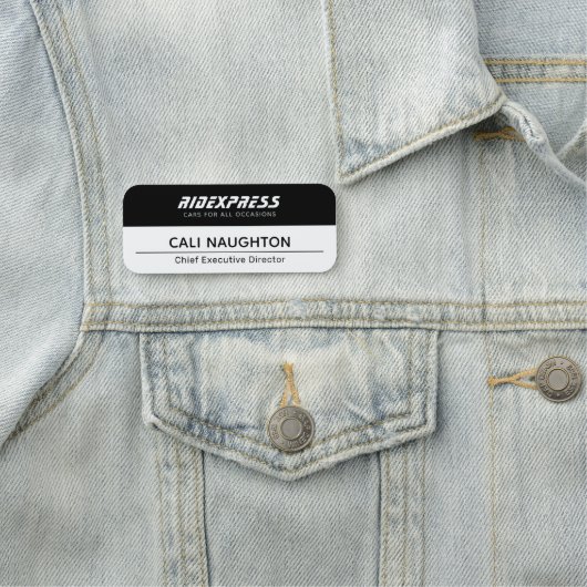 Autobedrijf, zwarte naamplaatje (In situ)