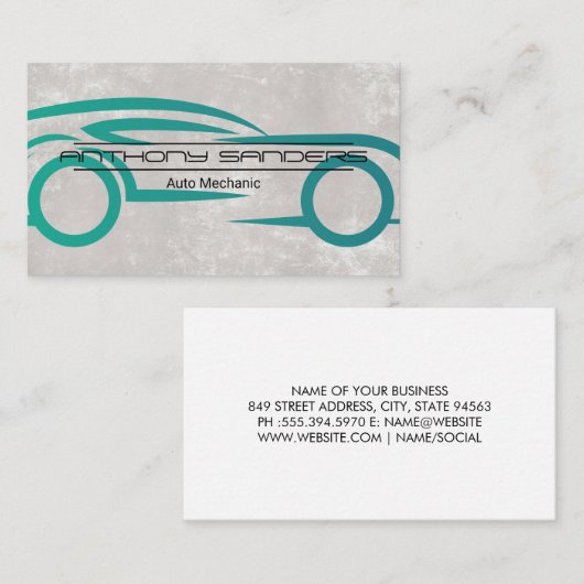 Autobedrijfslogo Visitekaartje (Voorkant / Achterkant)