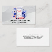 Autobedrijven | Wheels Wrenches | Mechanicien Visitekaartje (Voorkant / Achterkant)
