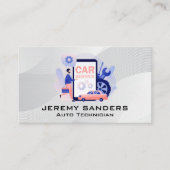 Autobedrijven | Wheels Wrenches | Mechanicien Visitekaartje (Voorkant)