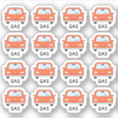Autobenzine bijtankherinnering Bujo Planner Sticker (Voorkant)