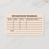 Autobestuurder School Instructor Brown Visitekaart Visitekaartje (Achterkant)