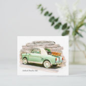 Autobianchi Bianchina | Minicar uit Italië Briefkaart (Staand voorkant)