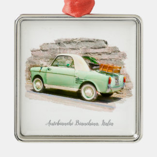 Autobianchi Bianchina | Minicar uit Italië Metalen Ornament