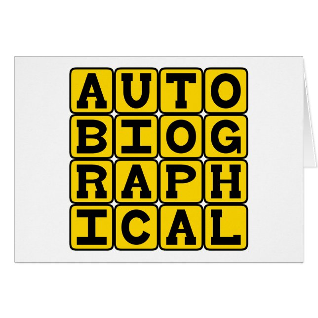 Autobiografisch, levensverhaal (Voorkant Horizontaal)