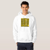 Autobiografisch, levensverhaal hoodie (Voorkant volledig)