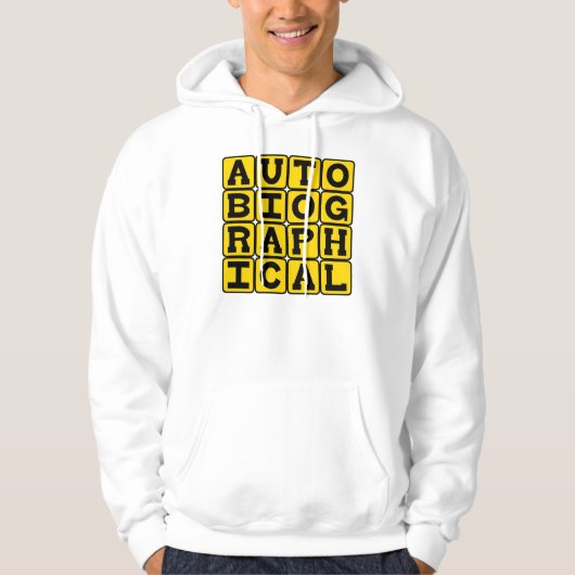 Autobiografisch, levensverhaal hoodie (Voorkant)