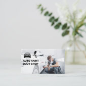 Autobody Paint Shop | Schilderauto voor werknemers Visitekaartje (Staand voorkant)